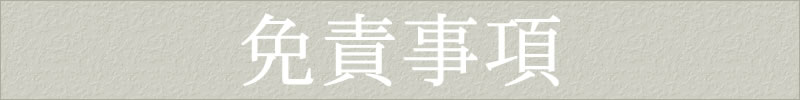 免責事項